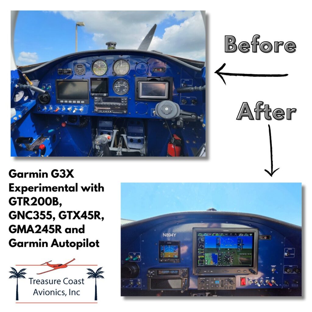 Picture of before and after a panel has been re-engineered